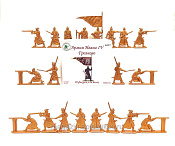 Солдатики из пластика Армия Ивана Грозного №3 (20 шт., золотистый) 1:32, Уфимский солдатик - фото