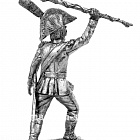 Миниатюра из олова 665 РТ Тамбур-мажор Ломбардийского легиона, 1796-97 гг., 54 мм, Ратник