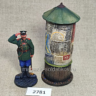 Городовой у афишной тумбы, 1910-е гг., Н 2 шт, 54 мм, Студия Большой полк (ИЛ2781.13.02.54) (ИЛ2781.13.02.54)