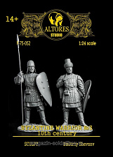 Сборная миниатюра из смолы Византийский воин, X в, 75 мм, Altores studio - фото