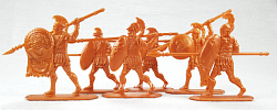 Солдатики из пластика Древняя Греция. Фаланга. Афины, 54 мм (6 шт, цвет-медный, пластик, б/к), Воины и битвы