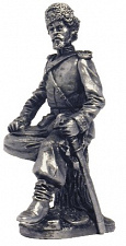 Миниатюра из металла 036. Хорунжий Оренбургского казачьего полка, 1890 г. EK Castings - фото
