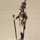 Миниатюра в росписи Тамбурмажор гвардейской пехоты, 1809-15 гг. 1:32 (МС0251.12.03.54) (МС0251.12.03.54)