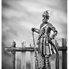 Миниатюра из олова 788 РТ Стрелец бутырского полка вторая половина 17 века, 54 мм, Ратник