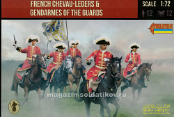 Солдатики из пластика French Chevau-Legers and Gendarmes of the Guards (1/72) Strelets
