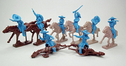 Солдатики из пластика Конные бандиты Стива Вестена (Steve Weston's munted bandits), 8 фигур, 1:32, LOD Enterprises