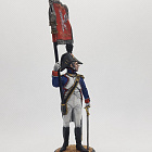 Миниатюра из олова Офицер-орлоносец 6-го пехотного полка, 1810-14, Польша, 54 мм, Студия Большой полк