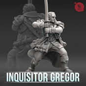 Сборные фигуры из смолы Inquisitor Gregor, 28 мм, Артель авторской миниатюры «W» - фото