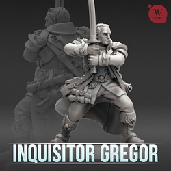 Сборные фигуры из смолы Inquisitor Gregor, 28 мм, Артель авторской миниатюры «W»