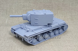 Советский тяжёлый штурмовой танк КВ-2 3D 1/56 3Д Корнукопия (552-022) (552-022)