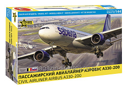 Сборная модель из пластика Пассажирский авиалайнер Аэробус A330-200 1/144 Звезда (7047) (7047)