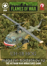 Сборная модель из пластика UH-1B Hog gunship (15мм) Flames of War - фото