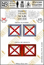 Знамена бумажные, 1/72, Испания (1618-1648), Пехотные полки - фото