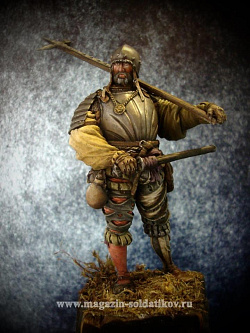 Сборная фигура из смолы Mercenary, 75 mm. Mercury Models (MM-7540) (MM-7540)