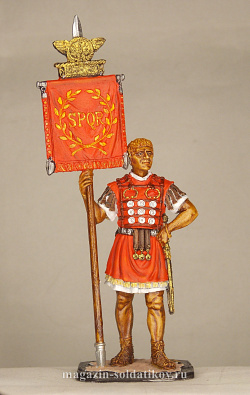 Миниатюра в росписи Римский знаменосец, 1-2 вв. н.э., 54 мм, Сибирский партизан.