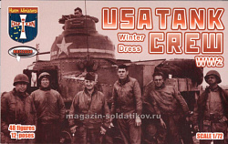 Солдатики из пластика Американский танковый экипаж WWII (зима) (1/72) Orion