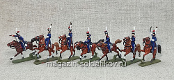 Солдатики из пластика в росписи Донские казаки 1812 (сабли) - набор 7 шт., Звезда (Q566-025) (Q566-025)