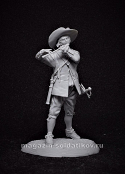 Сборная миниатюра из смолы Флейтист, полки нового строя, XVII век, 54 мм, TRILOKA miniatures (TLK-54-008) (TLK-54-008)