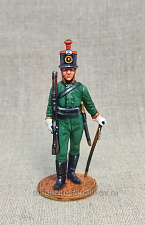 Миниатюра из олова Унтер-офицер Лейб-Егерского полка, 1805 г. Россия, 54 мм, Большой полк - фото