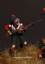Сборная фигура из металла Рядовой (№5) 42-го Королевского полка шотландских горцев«Черная Стража», 54мм, V.Danilov - фото
