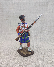 Миниатюра из олова Рядовой 42-го Королевского шотландского полка, 1812-15 г, 54 мм, Студия Большой полк - фото