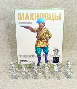 Солдатики из металла Махновцы (13 фигур) 28 мм АРЕС (RA-43) (RA-43)