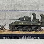 Модель в боксе M4A3E8 Sherman с устройством для преодоления брода 1/72 (208-171) (208-171)