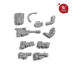 Сборные фигуры из смолы Einherjar`s Specia/Heavy weapon conversion kit, 28 мм, Артель авторской миниатюры «W»