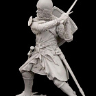 Сборная миниатюра из смолы Английский рыцарь 75 мм (1:24) Medieval Forge Miniatures (C-75-120) (C-75-120)