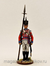 Миниатюра из олова Сержант пехотных полков . Великобритания 1808-15 год, Студия Большой полк - фото