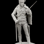 Сборная миниатюра из смолы Рядовой гусарских полков и эскадронов 75 mm (1:24) Medieval Forge Miniatures (C-75-126) (C-75-126)