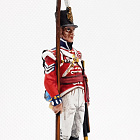 Миниатюра из олова Сержант пехотных полков, Великобритания, 1808-1815 гг., 54 мм, Студия Большой полк (БП0398.12.04.54) (БП0398.12.04.54)