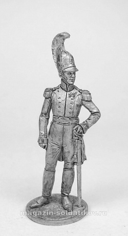 Миниатюра из олова Полковник Лейб-гвардии Драгунского полка. Россия, 1810-15 гг54 мм EK Castings