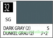 Краска художественная 10 мл. темно-серая (2), полуглянцевая, Mr. Hobby. Краски, химия, инструменты - фото