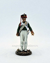 Миниатюра из олова Феерверкер армейской пешей артиллерии, Россия, 54 мм, Студия Большой полк - фото