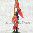 Русский дружинник со стягом, XIII в., 54 мм (QF0010) (QF0010)