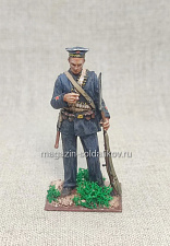 Миниатюра из олова Краснофлотец 1941-43 гг., 54 мм, Студия Большой полк - фото
