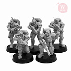 Сборные фигуры из смолы Scout`n`Recon Squad, 28 мм, Артель авторской миниатюры «W»