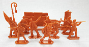 Солдатики из пластика Матросы, 54 мм (9+3 шт, цвет-медный, б/к), Воины и битвы - фото