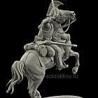 Сборная миниатюра из смолы Рядовой кирасирских полков. Россия 1812 год, 54 мм, HIMINI (HI-60-031) (HI-60-031)