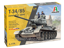 Сборная модель из пластика T-34/85 Zavod 112 - 1944 (1/35) Italeri (6758 ИТ) (6758 ИТ)