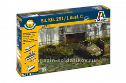 Сборная модель из пластика ИТ Бронемашина Sd.Kfz.251/1 Ausf.С (1/72) Italeri
