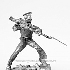 Миниатюра из олова 377 РТ Моряк с винтовкой №2, 54 мм, Ратник