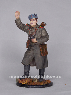 Миниатюра в росписи Старший сержант - артиллерист, командир орудия, 1943-45 гг. СССР, 1:32, Сибирский партизан (СП150) (СП150)