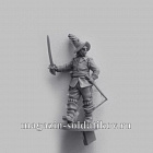 Сборная миниатюра из смолы Пехотный офицер, идущий 28 мм, Аванпост