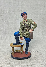Офицер Госбезопасности НКВД СССР, 1939-42 гг. СССР, 54мм, Красный фронт, 54 мм - фото