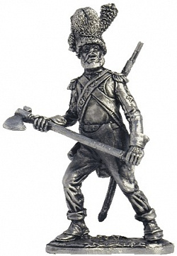 Миниатюра из металла 047. Сапер линейной пехоты, Франция 1804-1814 гг. EK Castings