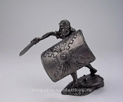 Миниатюра из олова Легионер XXIV легиона с мечом, I-II вв. н.э. Солдатики Публия - фото
