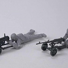 Солдатики из пластика Вьетконг с тяжелым вооружением и двумя пулеметами, 1/32, Mars