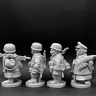 WW2: Германская армия, набор №1 (парашютисты)- комплект шаржевых фигур из 4-х штук
